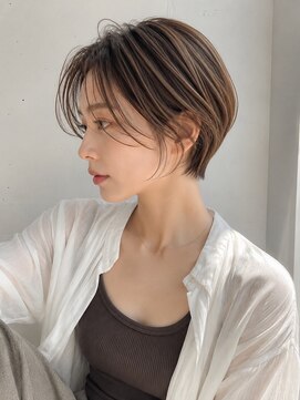 ノア 三宮店(NOA) 【NOA】ハンサムショート×シースルーバンググレージュベージュ