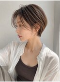 【NOA】ハンサムショート×シースルーバンググレージュベージュ