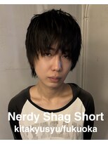 マーシー(MAAAAAC)&nbsp;メンズ ナードショート 長めマッシュ 黒髪