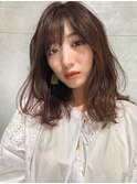 【GARDEN 田中麻由】くびれセミディ柔らか透明感アッシュカラー
