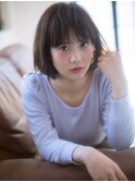 ナチュラルくせ毛外国人風ボブ
