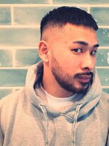 サンディーズバーバーショップ(Sandees)&nbsp;クロップフェード黒髪短髪坊主