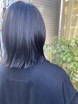 ネオリーブエム(Neolive em;)&nbsp;暗髪透明感カラー☆くすみブルー