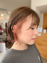 ロニーヘアーアンドネイル(Ronnie) ミニボブピンクインナーカラー