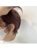 pink beige  ×  ハンサムショート