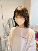 外ハネボブxレイヤーカット