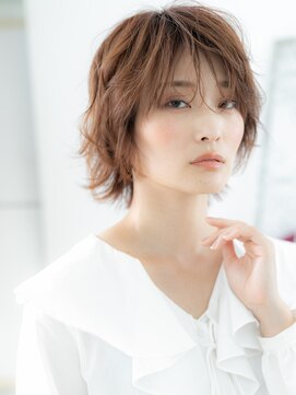 ドクターズサロン LAB 小山店 外国人風ニュアンスパーマのラフショートg小山20代30代40代