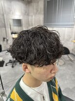 ビカムメンズヘアー 栄店(become men's hair)&nbsp;波巻きスパイラルパーマ刈り上げショートマッシュ名古屋栄メンズ