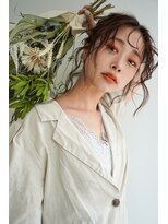 ロルド(Rold)&nbsp;ミルクティーブラウンくせ毛風レイヤーロング20代30代40代