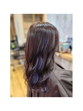 ルチア(Lucia) 20代30代40代インナーカラー★青紫