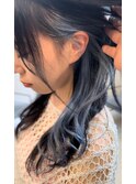 涼しげカラー！ペールブルーインナーカラー