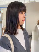 ツヤ髪セミディー