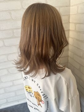 ルノン シェリー(LUNON cheliy) Wカラーベージュ/ブランドベージュ/ブリーチカラー/くびれ外ハネ