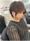 白髪ぼかしショート
