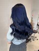 イル(ill)&nbsp;ブルーブラック ブルーカラー 韓国巻き