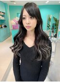 まるちぷるエクステ/シルバーアッシュ/韓国巻き/ウェブヘアー