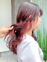 セイドット オモテサンドウ(Say. omotesando)&nbsp;Say.イメチェンイヤリングカラー美髪暖色ワインレッドロング青山