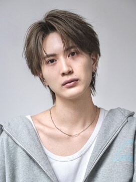 オーシャントーキョーオーバー 渋谷(OCEAN TOKYO OVER) ナチュラルコンマバングニュアンスセンターパートウルフ