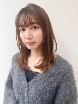 ロングレイヤー/顔まわりレイヤー/レイヤーカット/ウェーブヘア