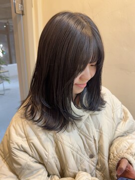 ネアー 新潟(NEER) くびれヘア/ミディアムヘア/ダブルカラー／艶カラー／新潟