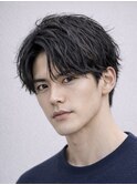 Hale波巻きツイストスパイラルパーマ刈り上げセンターパート原宿