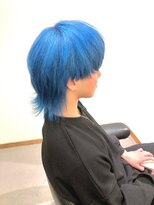 クリック(Click)&nbsp;MEN’S HAIR/ブルーブラック/フェザーパーマ/北九州/小倉