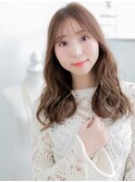 ピンクミルクティーベージュブリーチなしくびれレイヤー20代c8