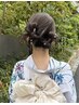 【土日祝】浴衣着付け＋ヘアセット★2名割併用可￥9,700（表参道/ヘアセット）