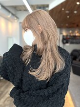 Giselle 栄/矢場町 【ジゼル】【８月上旬NEW OPEN（予定）】&nbsp;☆玉腰☆ミルクティベージュ【名古屋/栄/ブリーチ/ハイトーン】