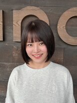 カノエ 山口小郡店(canoe) オリーブブラウン×ボブ