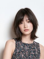 ヘアースパパズ(hairspaPAZ)&nbsp;大人可愛い20代30代40代前髪あり小顔ミディアムレイヤーボブ