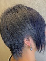 ヘアーアンドリラックス 十日市場店(hair & relax y-21) ポイントカラー☆ネイビー