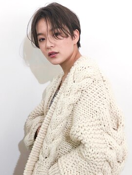 エムスラッシュ たまプラーザ(M.SLASH) 濡れ髪/センターパート/耳かけ/マッシュショート/たまプラーザz