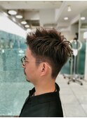 短めツーブロック