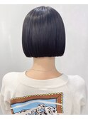 【松戸　石山】切りっぱなしボブ 黒髪ボブ