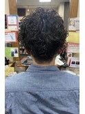メンズショートスパイラルパーマ