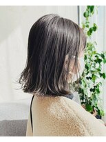 アン たまプラーザ(un) チョコブラ+外ハネボブ【髪質改善オージュア認定サロン】