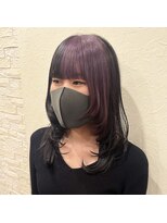 ボアップ 新居浜店(boappu) #ウルフカット #ラベンダー #ツートンカラー