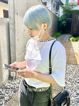 チュダック(ChuDuck) 【◎甘くてカワイイ◎】大人愛され《ペールブルー》ケアブリーチ