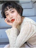 【over hair】 外ハネショートボブ