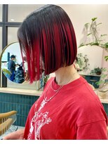 イギー(igggy)&nbsp;ワンレングス☆アンブレラカラー☆レッド