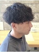 波巻きスパイラルパーマツイストスパイラルパーマメンズマッシュ