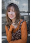 大人可愛いフェザーバング×アースカラー