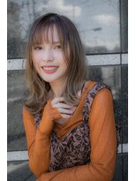 ヘアーラニッシュ 船橋店(hair Lanish)&nbsp;大人可愛いフェザーバング×アースカラー