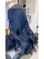 ラフィット 下大利店(lafit)&nbsp;かじ　艶髪ブルー/ lafit 下大利@kaji_de_experiences