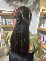 トリコ ショップアンドヘアサロン(tricot shop hair salon) 卒業式ヘアセット×袴着付け♪yu