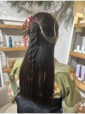 卒業式ヘアセット×袴着付け♪yu