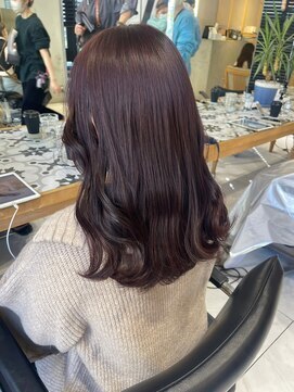 ガリカ 渋谷(Gallica) 【mami】大人ゆるふわラベンダーココアブリーチなしダブルカラー