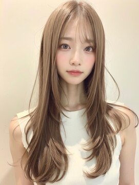 ワールドオーダー 天王寺店(WORLD ORDER) くびレイヤーエモージュカールセミディシアーカラー姫カット