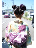 ★ヘアアレンジ&浴衣の着付け＃アレンジ＃着付け＃浴衣